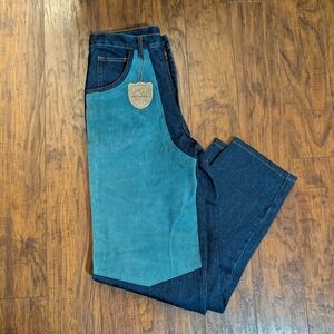 Machine Y2K Color Block Denim Jeans 🔥